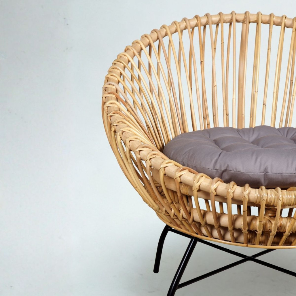 Sillón de ratán Eloise | Diseño natural y acogedor Sillón de ratán Eloise | Diseño natural y acogedor