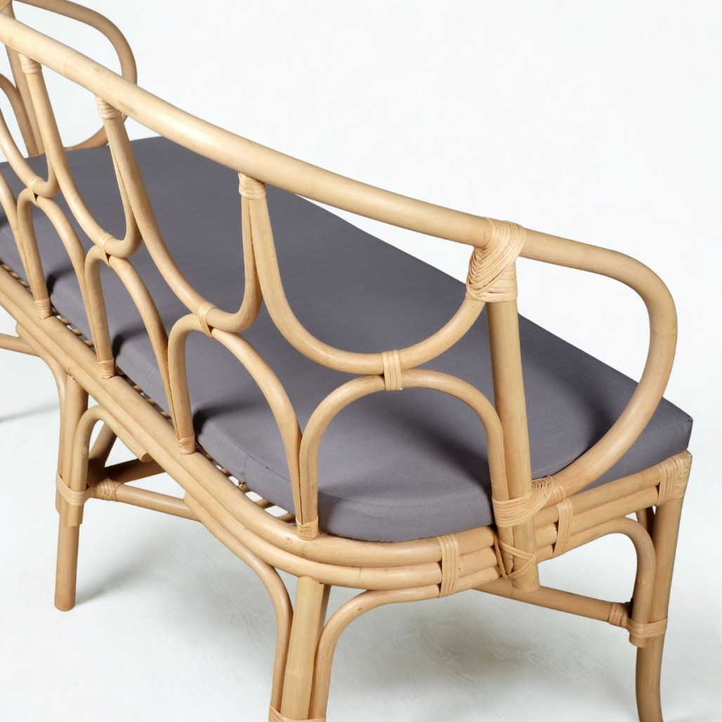 Banco de ratán Ilan | Elegancia natural para interiores Banco de ratán Ilan | Elegancia natural para interiores