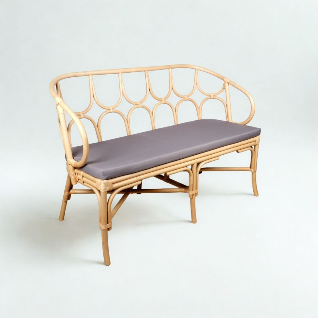 Banco de ratán Ilan | Elegancia natural para interiores Banco de ratán Ilan | Elegancia natural para interiores