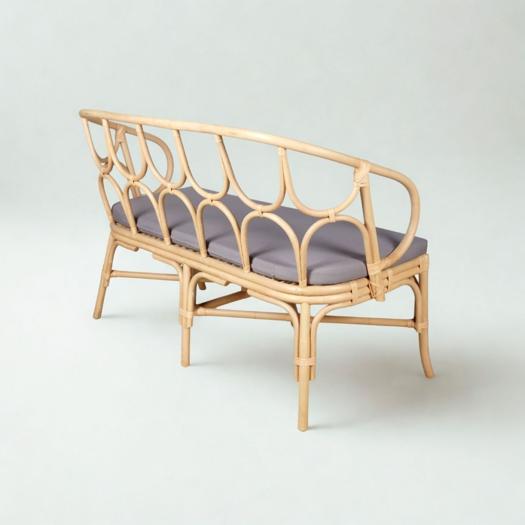 Banco de ratán Ilan | Elegancia natural para interiores Banco de ratán Ilan | Elegancia natural para interiores