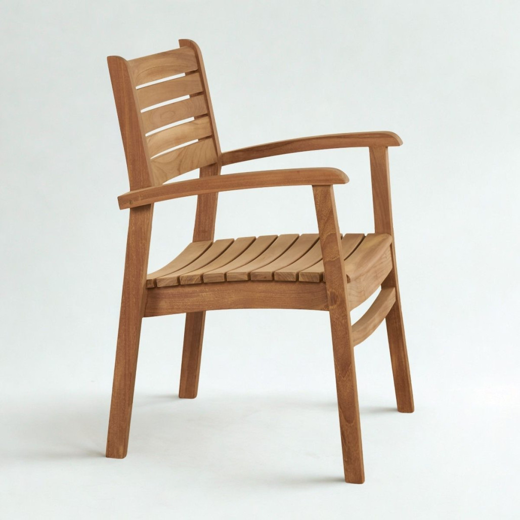 Sillón Horismo de teca | Elegancia natural y confort Sillón Horismo de teca | Elegancia natural y confort