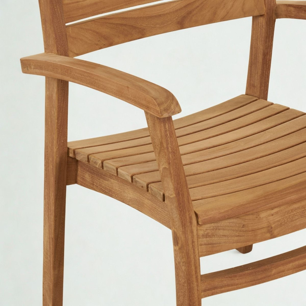 Sillón Horismo de teca | Elegancia natural y confort Sillón Horismo de teca | Elegancia natural y confort