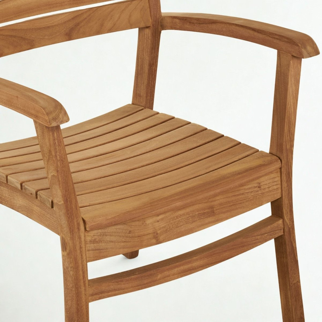 Sillón Horismo de teca | Elegancia natural y confort Sillón Horismo de teca | Elegancia natural y confort