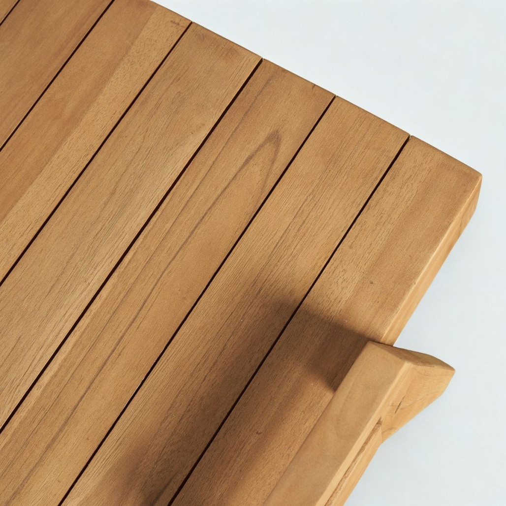 Mesita auxiliar de teca | Diseño natural y cálido Mesita auxiliar de teca | Diseño natural y cálido