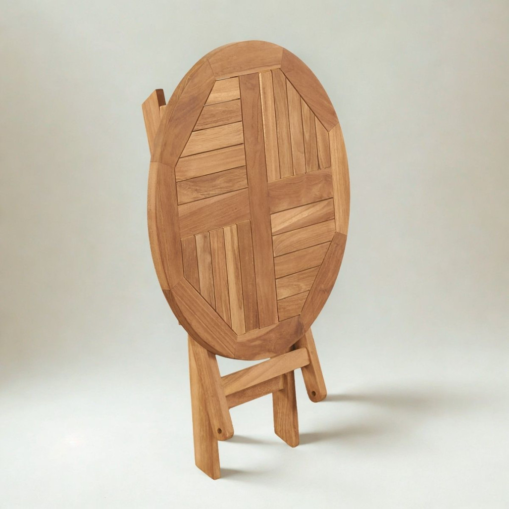 Mesa plegable Onora de teca | Elegancia natural Mesa plegable Onora de teca | Elegancia natural