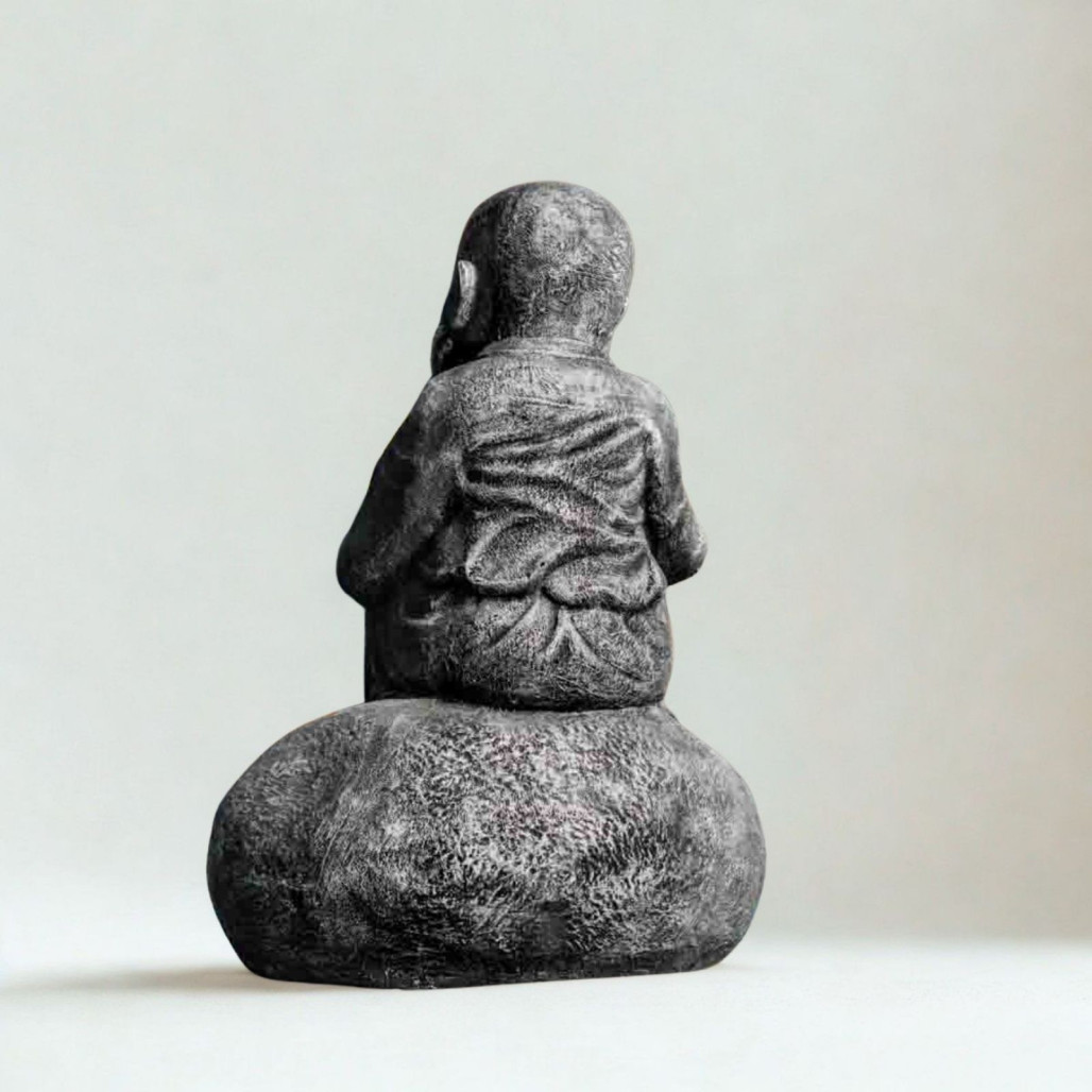 Estatua Monje Shaolín pensativo | Decoración zen interior Estatua Monje Shaolín pensativo | Decoración zen interior