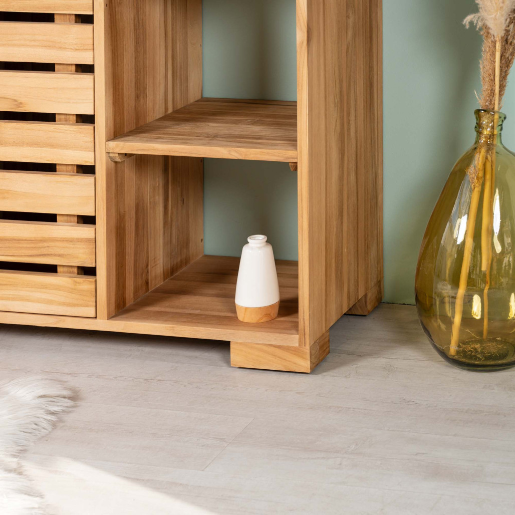 Mueble bajo lavabo de teca Zen 120 cm l Wanda Collection