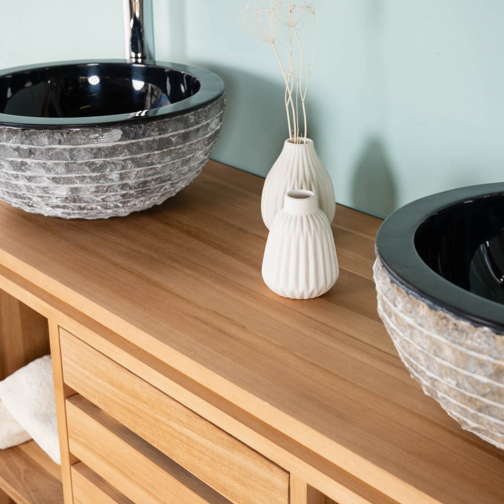 Mueble bajo lavabo de teca Zen 120 cm l Wanda Collection