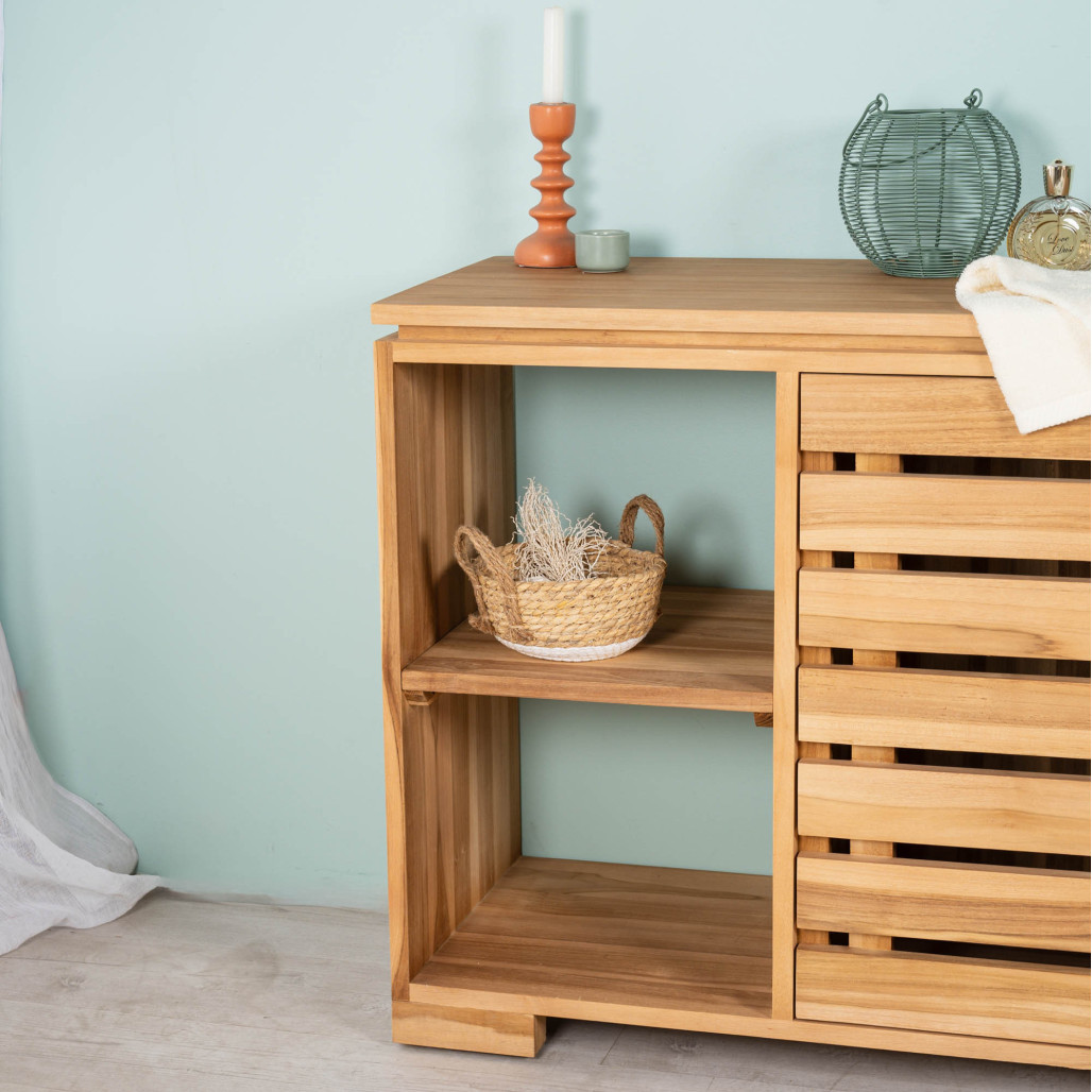 Comoda de baño de teca 120 cm l Wanda Collection Comoda de baño de teca 120 cm l Wanda Collection
