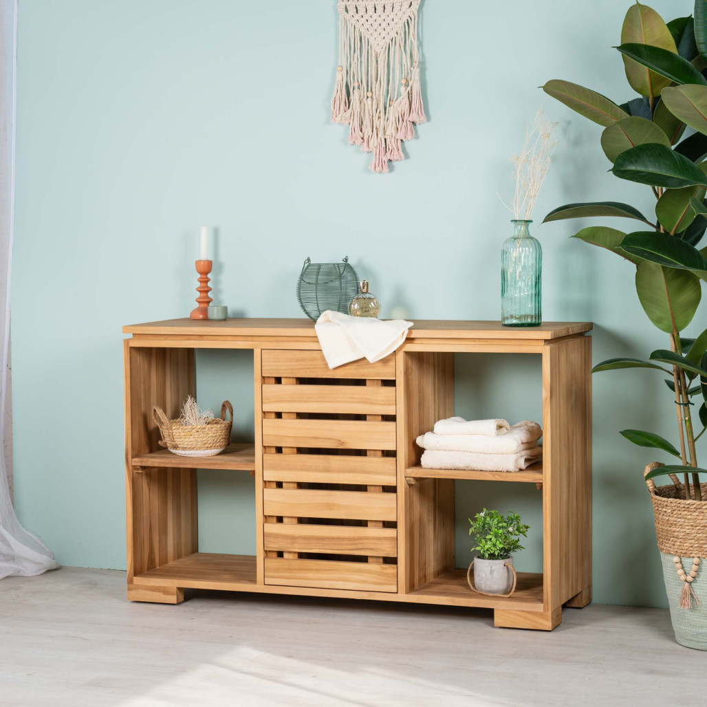 Comoda de baño de teca 120 cm l Wanda Collection Comoda de baño de teca 120 cm l Wanda Collection