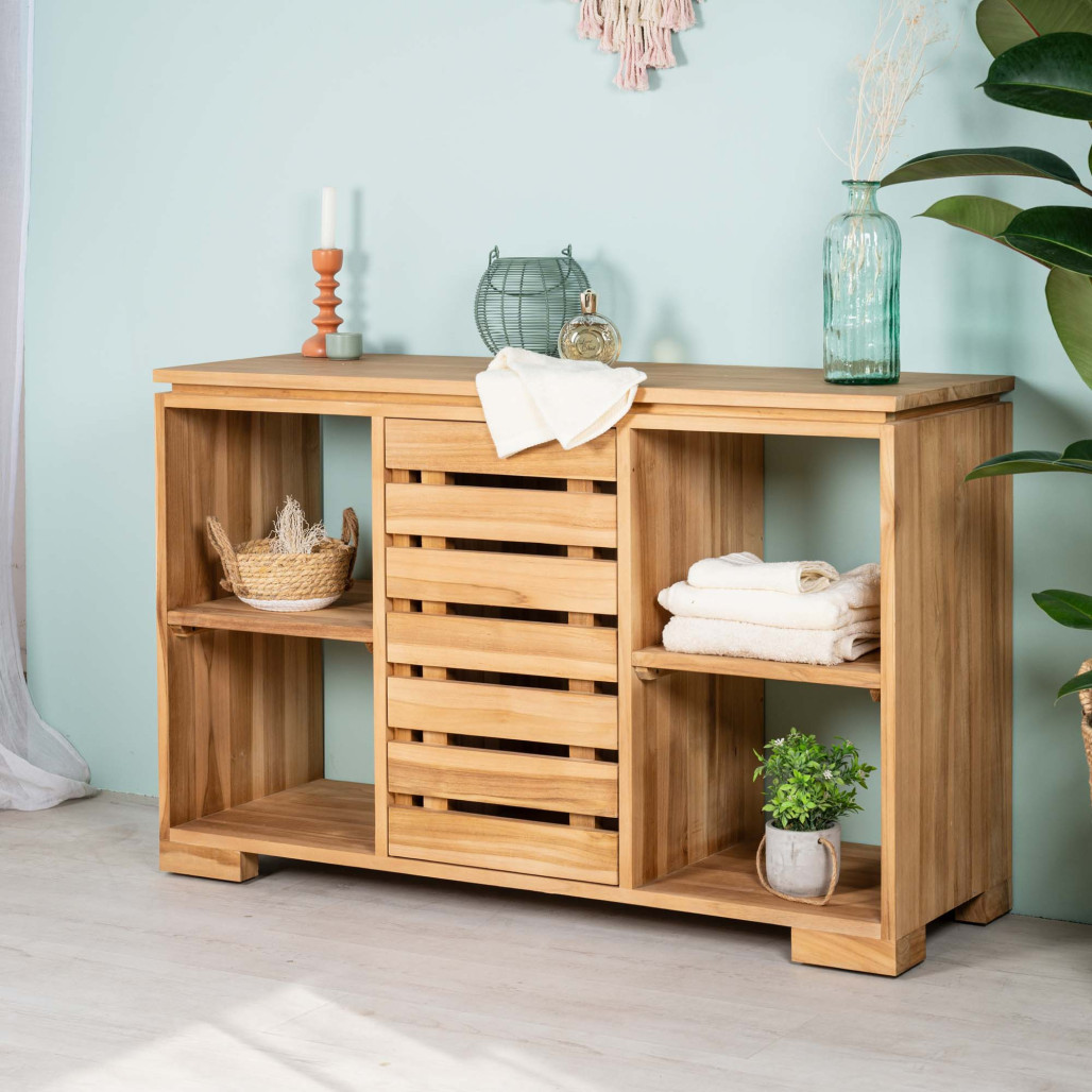 Comoda de baño de teca 120 cm l Wanda Collection Comoda de baño de teca 120 cm l Wanda Collection