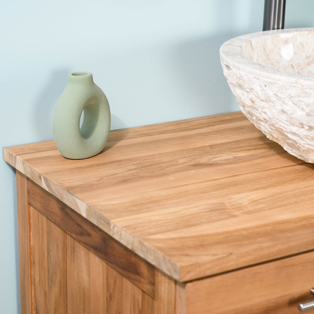 Mueble de baño de teca Bagster 80 cm - Cuarto de baño - Wanda collection