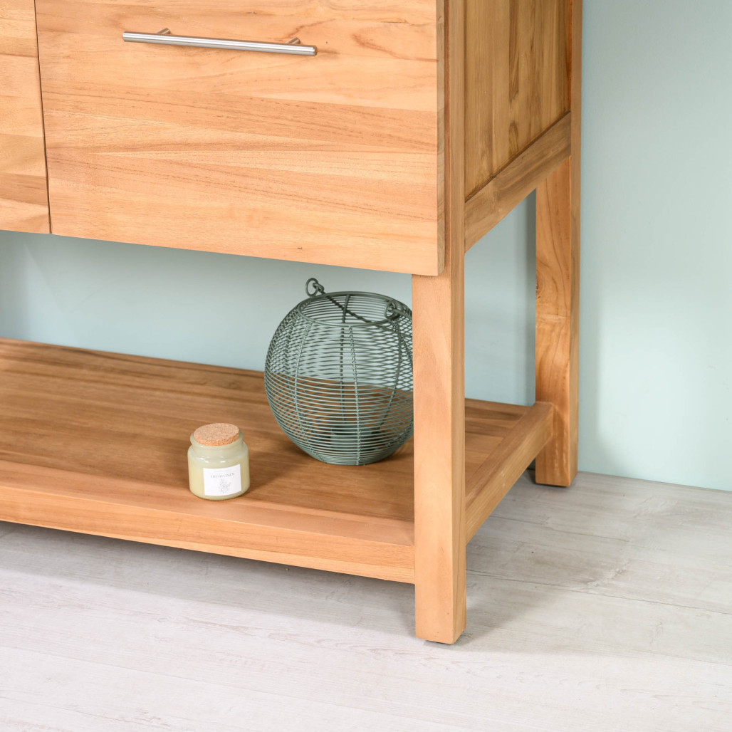 Mueble de baño de teca Bagster 80 cm - Cuarto de baño - Wanda collection