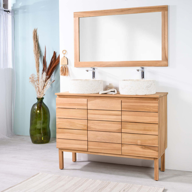 Mueble de teca maciza  para lavabo Ananta 120 cm - Cuarto de baño - Wanda collection