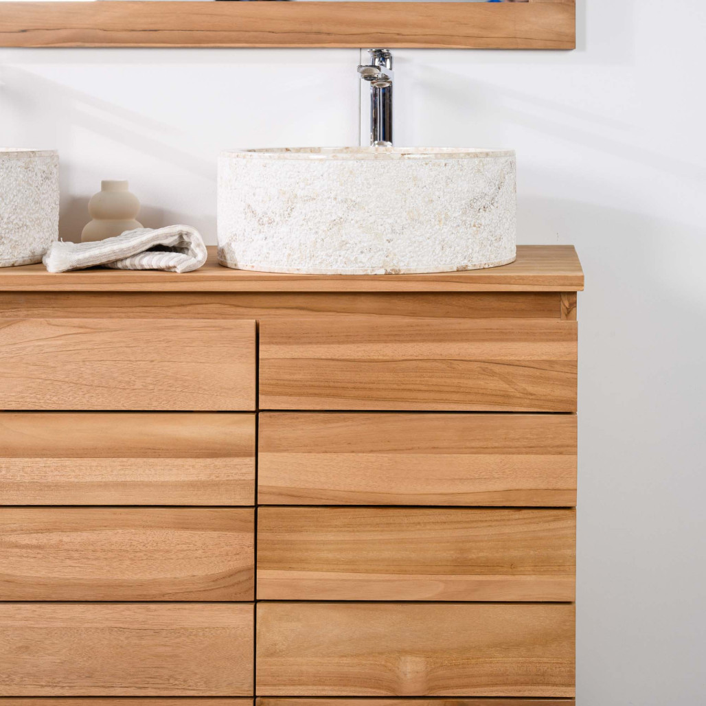 Mueble de teca maciza  para lavabo Ananta 120 cm - Cuarto de baño - Wanda collection