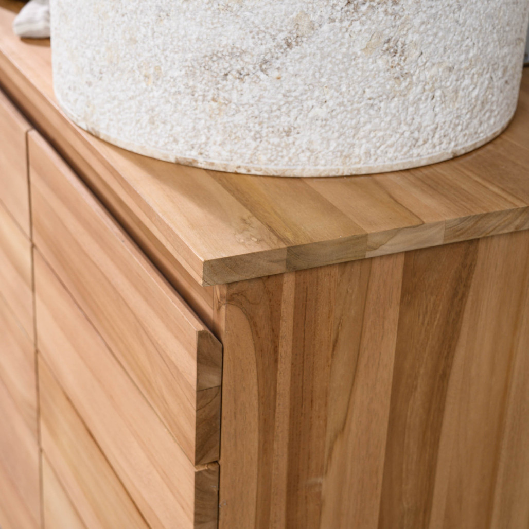 Mueble de teca maciza  para lavabo Ananta 120 cm - Cuarto de baño - Wanda collection
