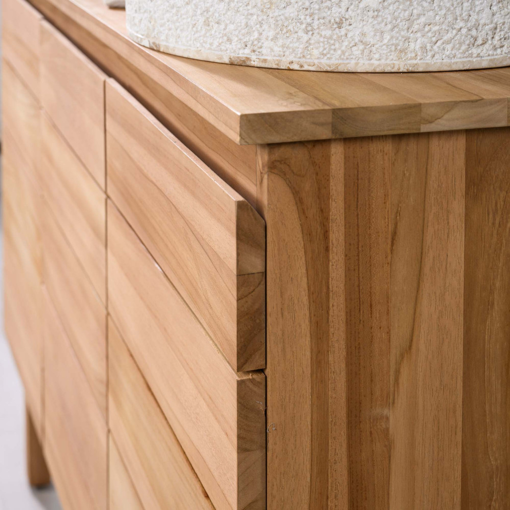 Mueble de teca maciza  para lavabo Ananta 120 cm - Cuarto de baño - Wanda collection