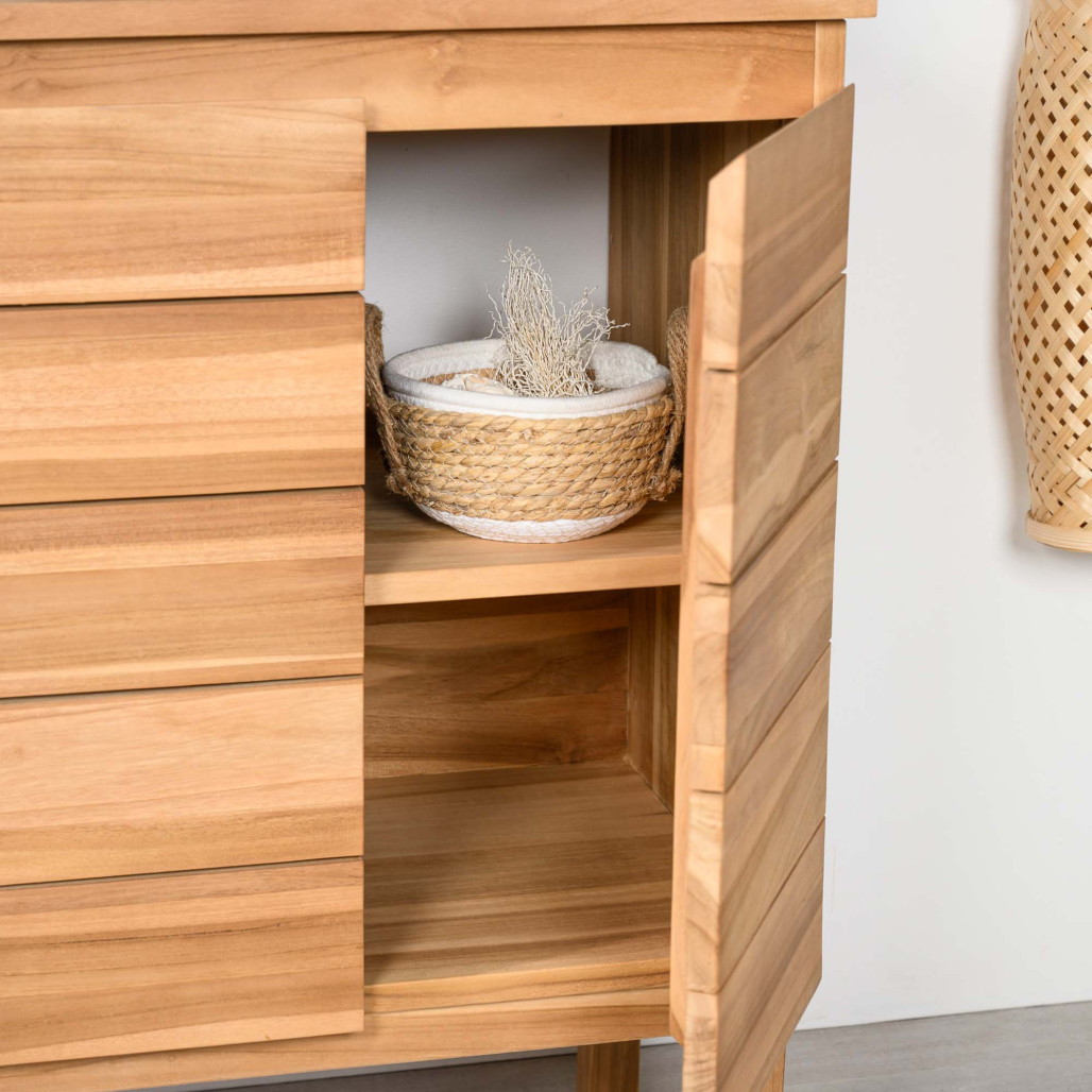 Mueble de baño de teca para lavabo Ananta 60 cm - Cuarto de baño - Wanda collection