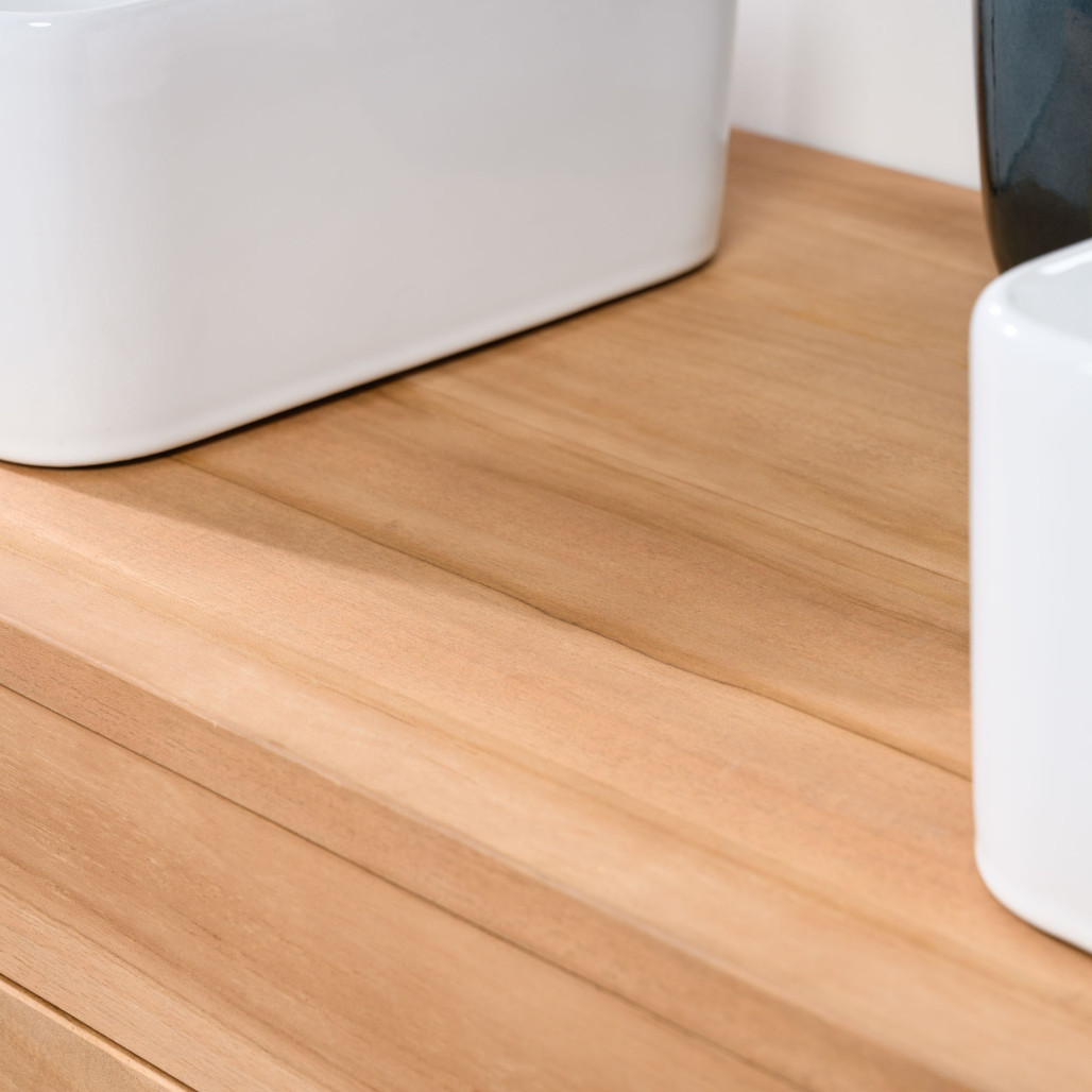 Mueble de baño y encimera de teca maciza Sira 140 cm - Wanda collection