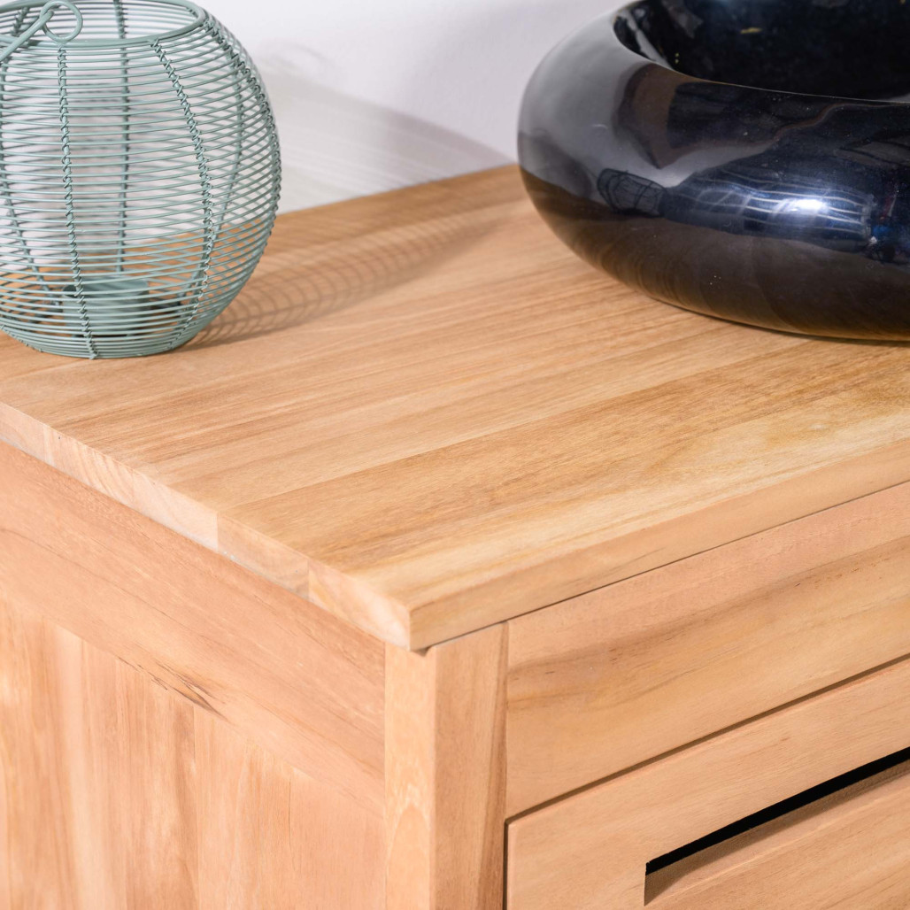 Mueble de baño de teca maciza para lavabo Sira 120 cm - Wanda collection