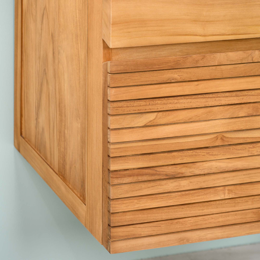 Mueble de baño bajo lavabo en teca maciza Aktual 90cm - Baño - Wanda collection