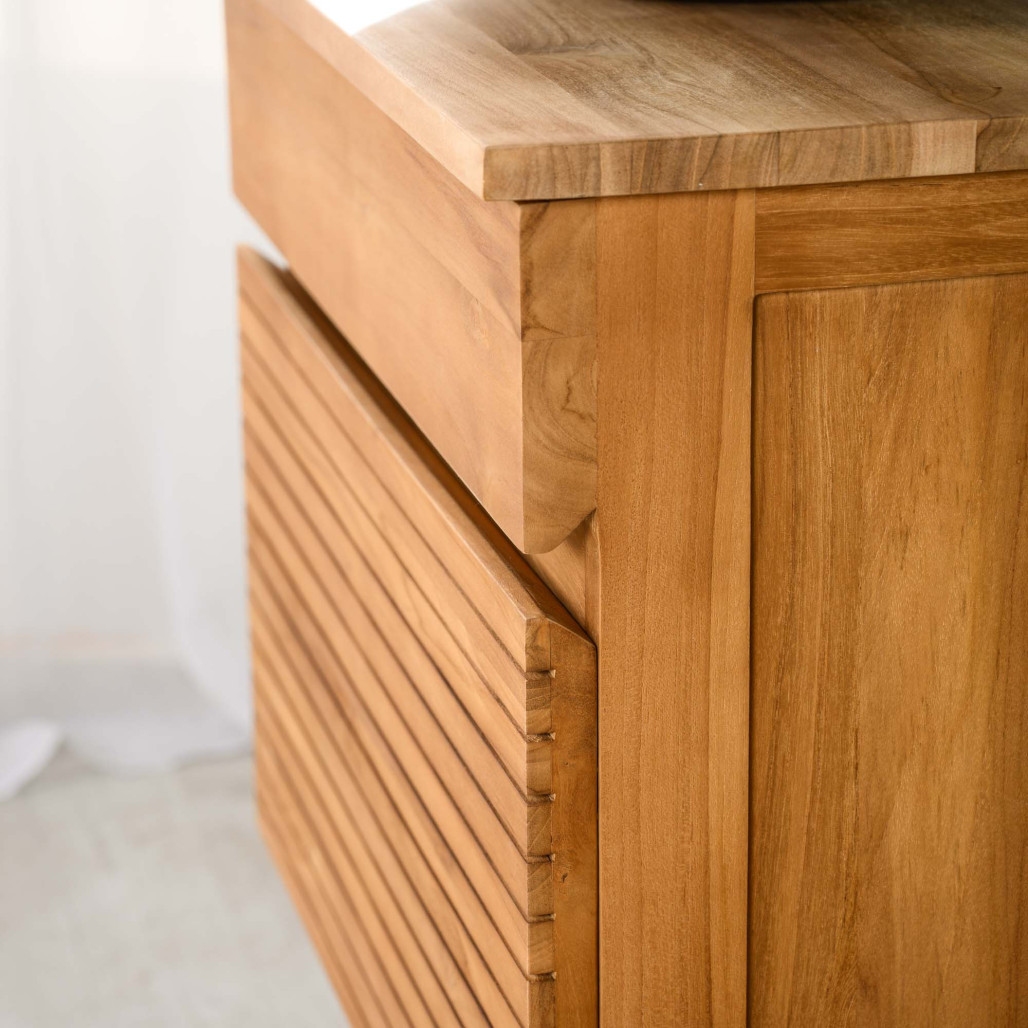 Mueble bajo lavabo en teca Aktual 60 cm - Baño - Wanda collection