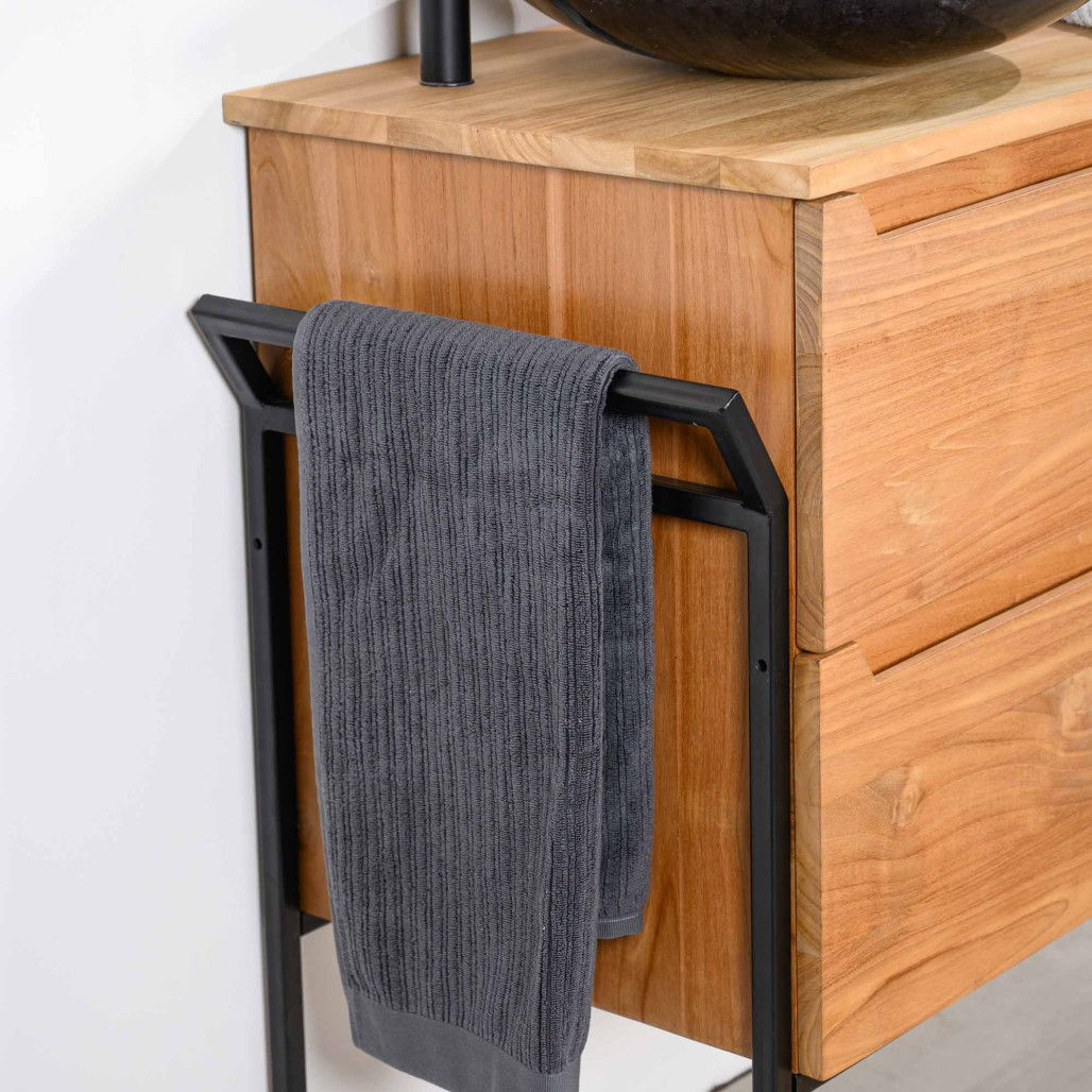 Mueble bajo lavabo de teca maciza Vila 120 cm - Cuarto de baño - Wanda collection Mueble bajo lavabo de teca maciza Vila 120 cm - Cuarto de baño - Wanda collection