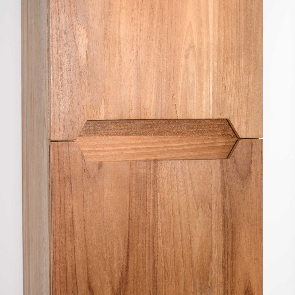 Columna suspendida de cuarto de baño de teca Vila - Wanda Collection