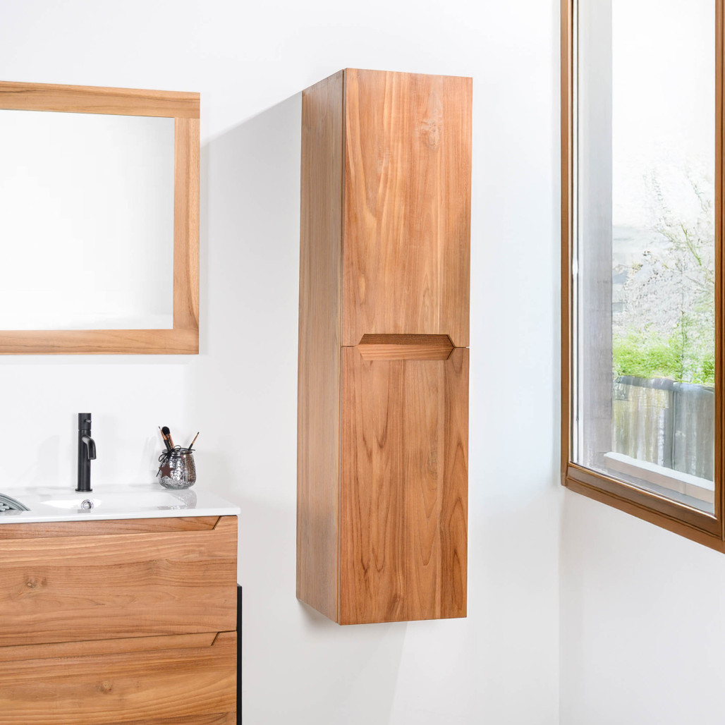 Columna suspendida de cuarto de baño de teca Vila - Wanda Collection