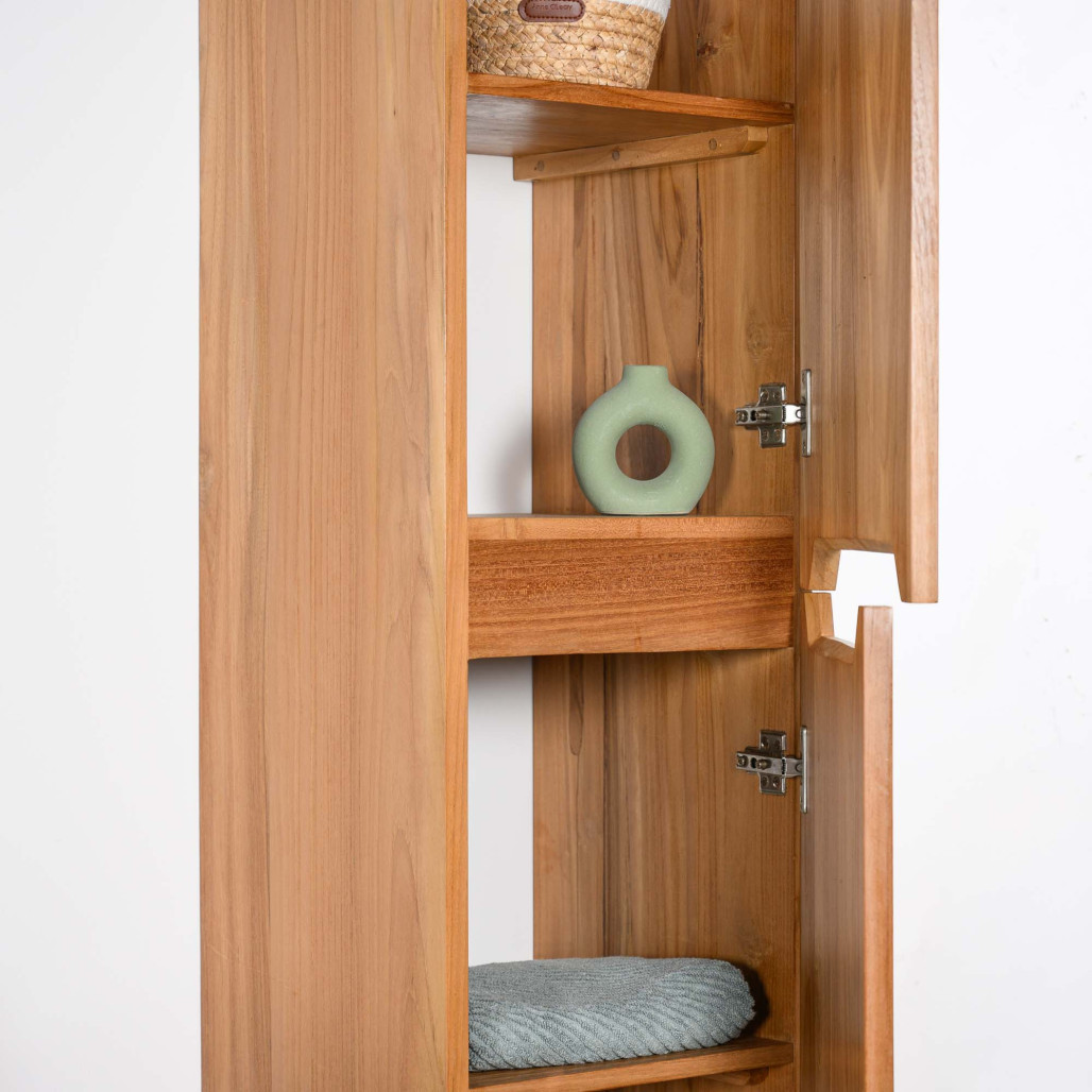 Columna suspendida de cuarto de baño de teca Vila - Wanda Collection