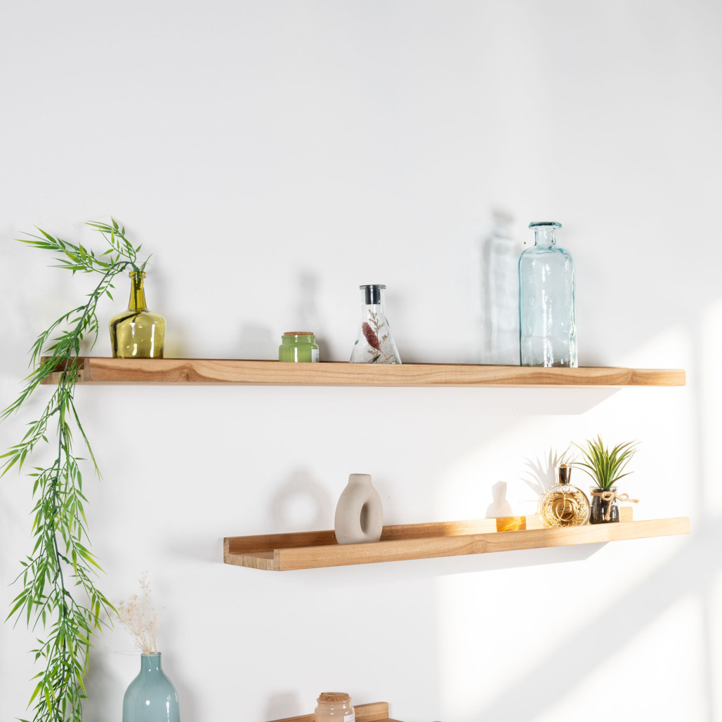 Balda Helvine de baño en teca maciza 120cm