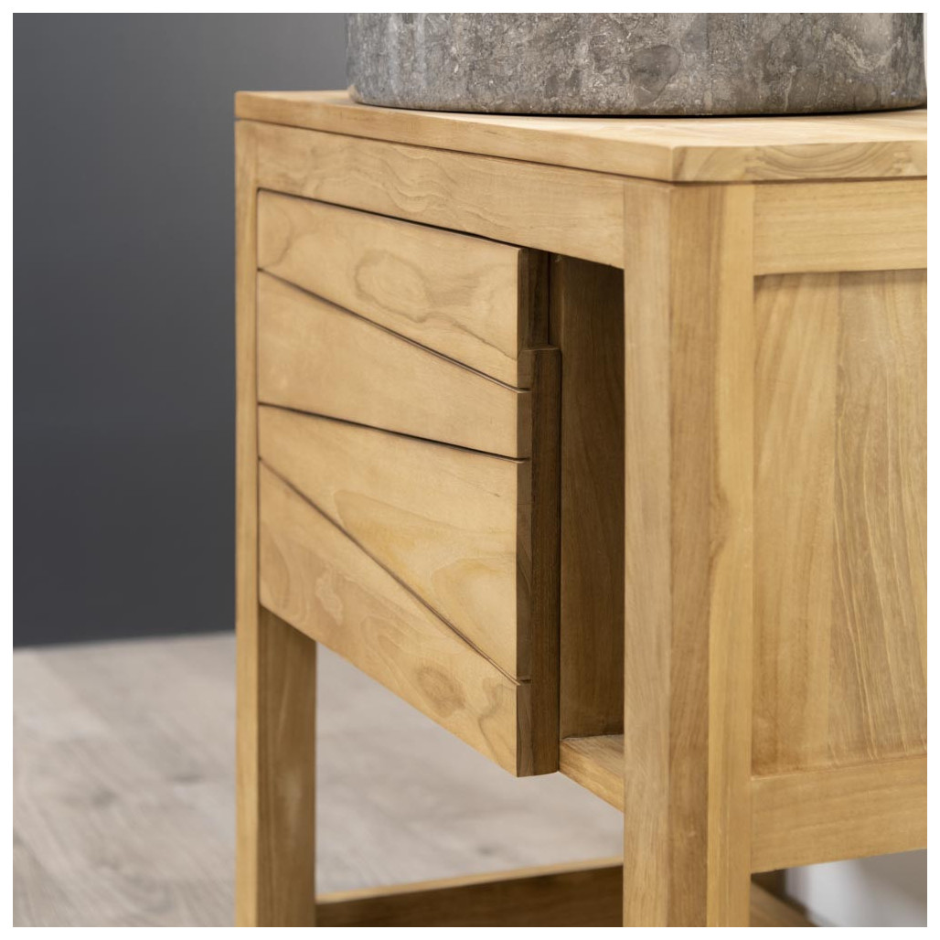 Mueble de baño de madera teca 67 cm | Wanda Collection