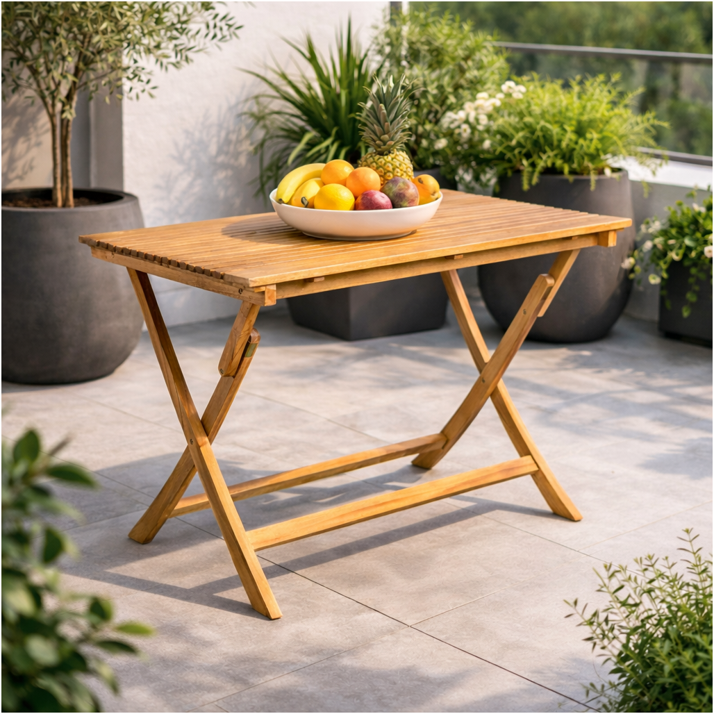 Mesa plegable de jardín 120 cm - Wanda collection Mesa plegable de jardín 120 cm - Wanda collection