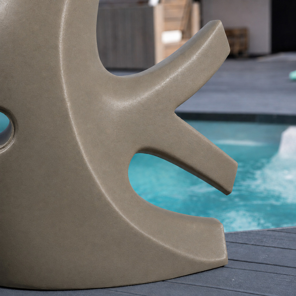 Escultura grande diseño pez 100 cm gris Escultura grande diseño pez 100 cm gris