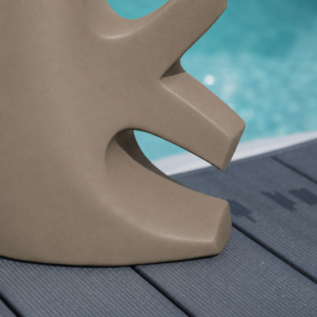 Escultura moderna jardín pez modelo pequeño gris 50 cm Escultura moderna jardín pez modelo pequeño gris 50 cm