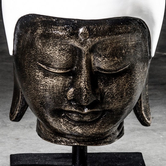 Cabeza de Buda modelo mediano blanco 58 cm