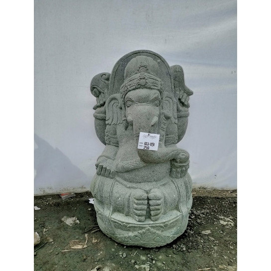 Escultura de piedra para jardín zen ganesh 100 cm