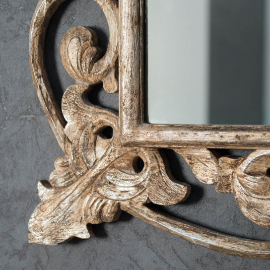 Espejo Córdoba de madera con pátina bronce 140 x 80