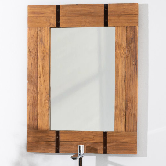 Espejo de cuarto de baño natural Loft 60 x 80 natural
