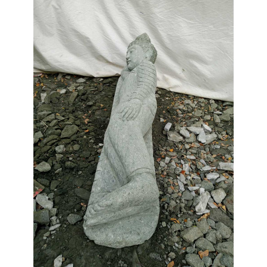 Estatua buda tumbado de piedra natural 1,20 m