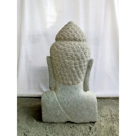 Estatua de buda busto de piedra volcánica 70 cm