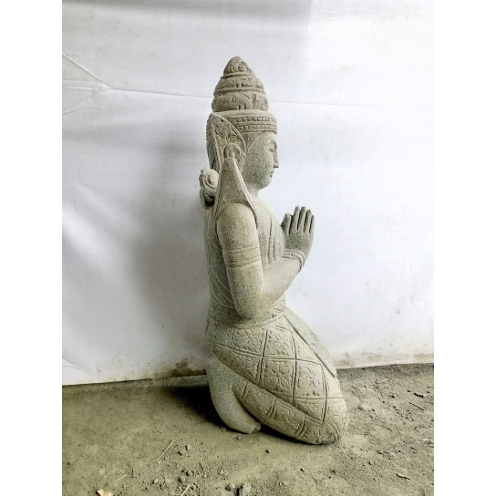 Estatua de buda teppanom en piedra jardín zen 80cm