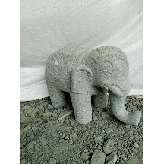 Estatua de elefante indio en piedra 80 cm