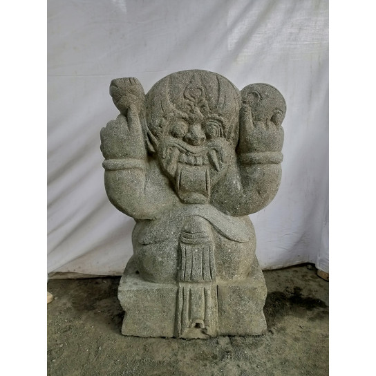 Estatua de ganesh de piedra volcánica 50 cm