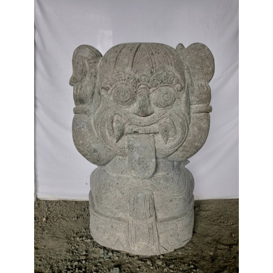 Estatua de ganesh de piedra volcánica jardín zen 80 cm