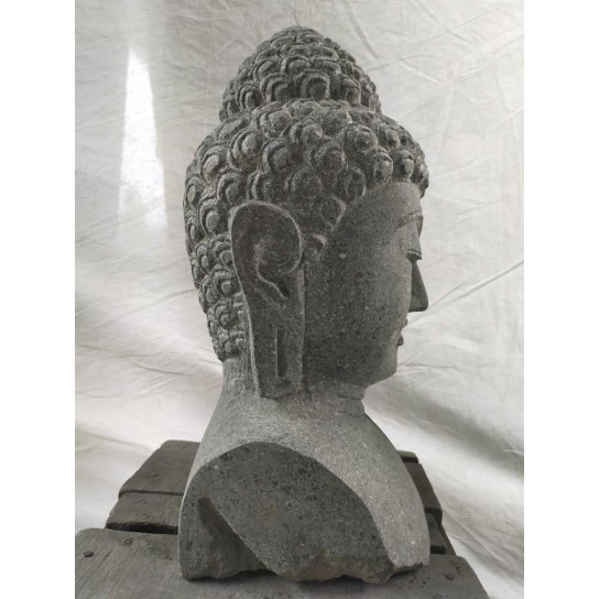 Estatua de jardín busto de buda exterior zen 40 cm