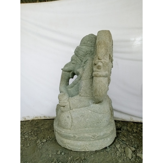 Estatua de jardín de piedra ganesh hinduismo jardín zen 1 m