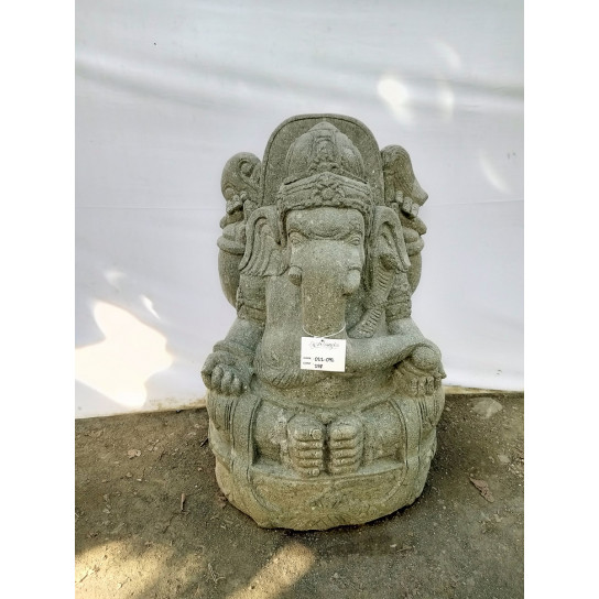 Estatua de jardín de piedra ganesh jardín hinduismo 100 cm