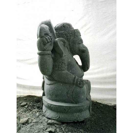 Estatua de jardín de piedra ganesh jardín hinduismo 100 cm