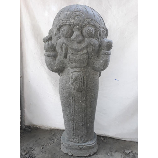 Estatua de jardín de piedra volcánica ganesh de pie 100 cm